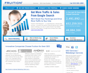 denverconfluence.com: SEO Services Company | FRUITION® Internet Marketing Services
SEO services firm FRUITION® manages over $40 million in search results per month for top SEO clients. Organic SEO services for large and small businesses.