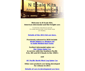 nscalekits.co.uk: N Scale Kits
N Scale kits N scale cast metal freightcars and accessories