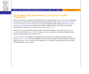 psytests.co.uk: Psychometric test administration course: Learn to administer psychological assessments at work
Training for the British Psychological Society Certificate of Competence in Occupational Testing: Test Administration