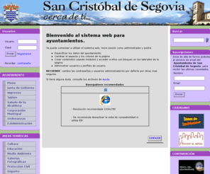 sancristocrona.net: SAN CRISTÓBAL DE SEGOVIA
Pï¿½gina oficial del ayuntamiento de Ayuntamiento de San Cristóbal de Segovia