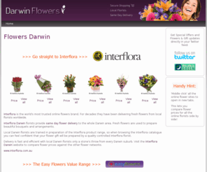 darwinflowers.com: Flowers Darwin - Send flowers to Darwin from local Darwin florists offering same day delivery
Flowers Darwin - Send flowers to Darwin with same day delivery from local florists by using these online flower services.