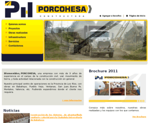 porcohesa.com: Bienvenidos a PORCOHESA CONSTRUCTORA
