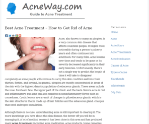 acneway.com: Acne Treatment | How to Get Rid of Acne Fast | Best Acne Treatment | Acne Vulgaris | Acne Free | Best Acne Products | Acne Solutions | Acne Solution
FREE Acne Treatment Guide – Read and Learn the Safest and Best Methods to Clear your Skin with Acne Treatments that Work.