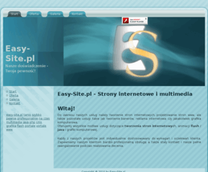 easy-site.pl: Easy-Site.pl - Strony internetowe i multimedia
Easy-Site Złotoryja - strony internetowe, grafika, laga, ulotki, flash, gry reklamowe i wiele innych!
