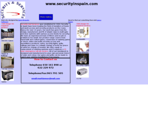 securityinspain.com: Security in Javea, Costablanca, Spain -
Supply and maintainance of electric gates and garage doors, audio visual entry systems, fabrication of iron grills and rejas, security lights, safes and locksmith call out.