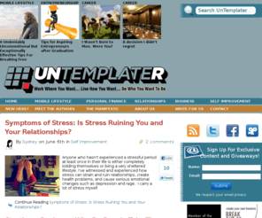 untemplate.com: Untemplater — Shatter the Template Lifestyle
Shatter the Template Lifestyle