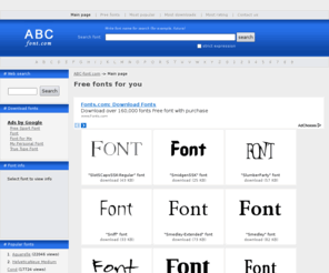 abc-font.com: Free fonts for you. abc-font.com
Free true type fonts for you on abc-font.com. Search and test fonts.