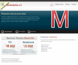 metadata.cl: Metadata .::. Soluciones Computacionales
Web Application