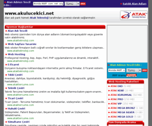 akulucekici.net: akulucekici.net
Atak web tasarım 234 domain uzantı tescilinde ve web tasarım web hosting, alan adı tescili, alan adı kaydı, domain kaydı, web hosting, kocaeli  alan adı tescili, alan adı kaydı, domain kaydı, web hosting, kocaeli  domain name tescili web  hosting konularında faaliyet göstermektedir