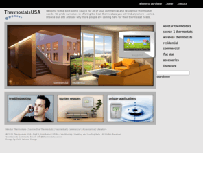 hotelthermostats.com: Thermostats USA online source, commercial residential thermostat accessories literature venstar
Best online source for all of your residential and commercial thermostat needs.