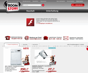 boomstore.com: Boomstore.de | Unterhaltungselektronik und Hausgeräte
Boomstore.de - Hausgeräte und Unterhaltungselektronik zum Spitzepreis - Das einzigartige Shoppingerlebniss