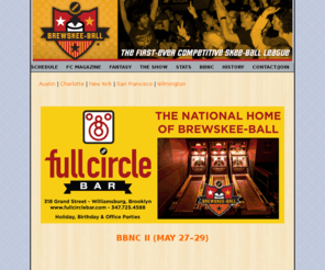 brewskee-ball.com: BREWSKEE-BALL: The First-Ever Competitive Skee-Ball League - home
Brewskee-Ball is the first-ever competitive national Skee-Ball league, currently in New York City, San Francisco, Austin, Wilmington and Charlotte.  Join a Brewskee-Ball league today and let the good times roll!