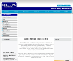 cellpa.net: CELL-PA PAZARLAMa :: Tela,Pul Payet,Sprey Çeşitleri,Altiplik Çeşitleri
