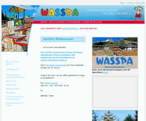 wasspa.com: WASSPA - Wasserspielgeräte & Spielplatzgeräte
100% Wetterfest! - Qualität die überzeugt!