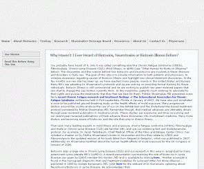 biotoxin.info: Biotoxin or Neurotoxin Illness (CFIDS, Fibro, Lyme and Mold Illness) Information and Testing Center
