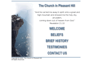 churchinpleasanthill.org: THE CHURCH IN PLEASANT HILL - Lovers of Jesus affiliated with local churches, Watchman Nee, Witness Lee (Splash Page)
A local church, the church in Pleasant Hill, enjoys Christ and recommends the ministry of Witness Lee, Watchman Nee.