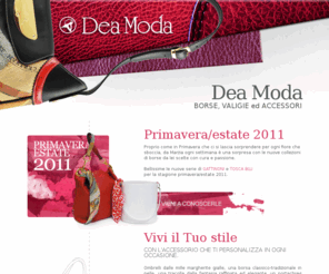 deamodapelletteria.com: Dea Moda Pelletteria - Sarzana - borse, valigie, accessori moda da viaggio e da regalo
Dea Moda Pelletteria a Sarzana, vende borse, valigie, guanti, ombrelli, sciarpe, cinture ed accessori moda. Offre un ampia gamma di articoli da viaggio e da regalo.