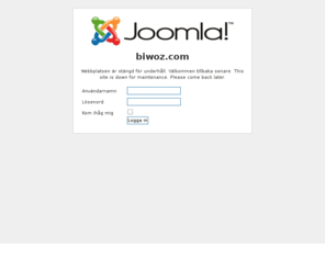 biwoz.com: Welcome to the Frontpage
Joomla! - ett lättanvänt webbpubliceringssystem (Content Managament System) som är baserat på öppen källkod.