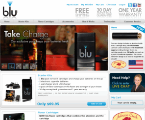 bluegcigarette.com: Electronic Cigarette by blu E Cigarette -  Home
blu electronic cigarette looks and taste like a real cigarette. Make the switch to blu the smokeless e cigarette today. You can be smoke free with blu the most popular ecigarette.