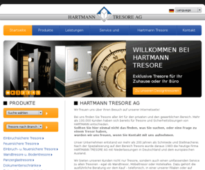 daten-tresore.com: Tresore, Safes, Waffenschrank, Minibar und Hotelsafes - HARTMANN TRESORE AG
Die Hartmann Tresore AG ist der Spezialist für Tresore, Safes, Hotelsafes und Waffenschränke sowie Minibars. Unseren über 100.000 Kunden bieten wir Möbeltresor, Wandtresor, Schlüsseltresor, Wertraumtüren, Wandsafe, Gefahrstoffschrank, Dokumentenschrank und Spezialtresore.