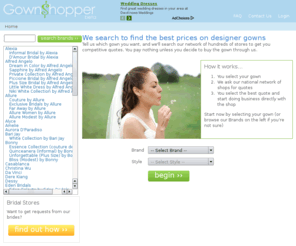 gownshopper.com: Wedding Dress Price Quotes from GownShopper
Get wedding dress price quotes from real bridal stores nationwide.  Select from hundreds of genuine styles from all the best-known bridal gown designers.