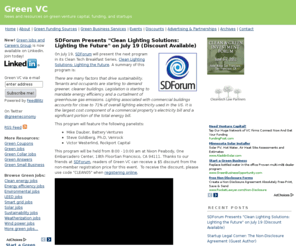 greenvc.org: Green VC: Green Venture Capital, Funding, & Startups
News and resources on green venture capital, funding, and startups.