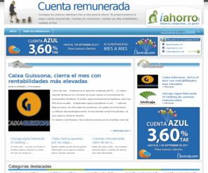 mejorcuentaremunerada.com: Cuenta remunerada | Las mejores cuentas remuneradas para rentabilizar tu dinero.
Consigue los mejores intereses mes a mes para tu dinero. Te proporcionamos la mejor cuenta remunerada .Cuentas sin comisiones, cuentas con alta rentabilidad y cuentas on line.