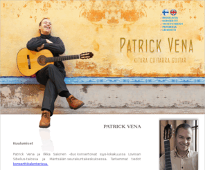 patrickvena.com: Patrick Vena kitara - guitar
Patrick Vena - Classical Guitarist