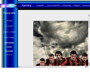patspix.de: patspix.de
patspix.de Die Homepage von Patrick Steinweden - Videojournalist, Kameramann und Cutter: Profi für Dokumentation, Reportage, Imagefilm, Magazin und Serie. Komplettlösungen für Events, Firmenpräsentationen, Bandprotraits und Musikvideos, Veranstaltungen (z.B. Hochzeitsfeier auf DVD), Making-of