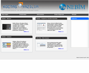 koctasyazilim.com: KOÇTAŞ YAZILIM - ANA SAYFA
CallerId Cihazı,Su Tüp Takip, Program, Konfeksiyon, ayakkabı, zincir mağazalar, çok katlı mağazalar, çeyiz ve optik yazılımlarında Türkiye'nin lideridir. Nebim ve Türkiye çapındaki tüm dağıtım kanalları, diğer birçok sektördeki üretici, perakendeci ve toptancı firma ile de iş birliği içerisindedir.