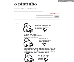 opintinho.com.br: o pintinho
mais um filho de mãe brasileira. _______________________________________@alechandracomx | curtir