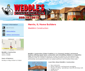 weddlesconstruction.net: Weddle's Construction
Weddle's Construction provides expert home construction and remodeling solutions to West Herrin, IL. Call 888-787-6672 for A Free Estimate.