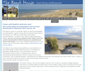 beachhse.co.uk: Bed and Breakfast Accommodation and Restaurant in Chichester, UK - The Beach House Guest House
Bed and breakfast accommodation in Chichester, West Sussex, UK, offering bright modern single, double and family guest house rooms all with en-suite facilities. Licensed restaurant serving excellent fresh food prepared by our chef. Call 01243 514800.