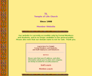 lifetemple.net: Welcome
Welcome