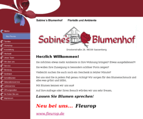 sabines-blumenhof.com: Home
Floristik & Gärtnereien, Blumen,Blumenladen,Blumenhof,Hochzeit,Brautstrauß,Fleurop,Trauerfloristik,5 Sterne,