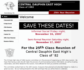 cdeast1982.com: Home
Home page for CD East High Class of 1982 Reunion