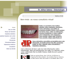 drsabino.com.br: Milton Sabino Odontologia Especializada
odontologia,artigos,saúde,medicina,periodontia,ortodontia,estética,implantes