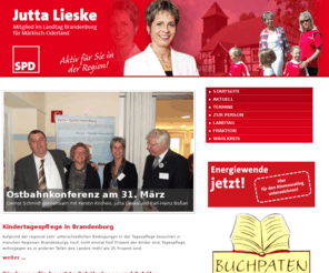 jutta-lieske.de: Jutta Lieske :: Mitglied des Landtages Brandenburg - Startseite
Jutta Lieske - SPD-Landtagsabgeordnete im Wahlkreis 33.