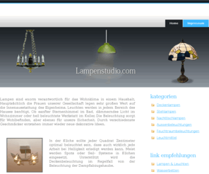 lampenstudio.com: Lampen & Leuchten - Lampenstudio.com
Auf Lampenstudio.com finden Sie Informationen rund um stilvolle Lampen und Leuchten.