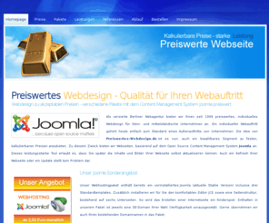 preiswerte-webseite.de: Preiswerte Webseite Joomla - Pakete zu gutem Preis
Preiswerte Webseiten - kalkulierbare Preise für Webpakete ab 350,00 Euro