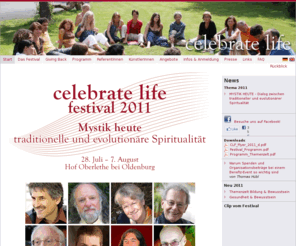 celebrate-life.com: Thomas Huebl
Bewusstsein, das Land unserer Abenteuer, Sharing the Presence: initiiert von dem spirituellen Lehrer Thomas Hübl, ist ein wachsendes Feld, das Präsenz, Wachheit, Liebe und Mitgefühl in der Welt fördert. Es kultiviert ein allumfassendes Verständnis menschlichen Bewusstseins und Potenzials.

