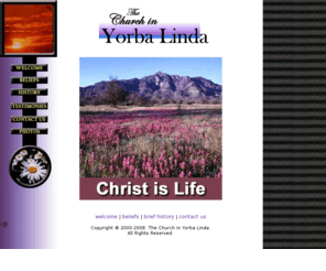 churchinyorbalinda.org: THE CHURCH IN YORBA LINDA - Splash Page
