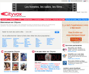 cityvox.be: Cityvox : vos sorties 100% réussies
Des restaurants aux bars en passant par le cinéma, les concerts et les spectacles ... réussissez vos sorties grâce aux bons plans de la Rédaction de Cityvox et aux avis de ses membres