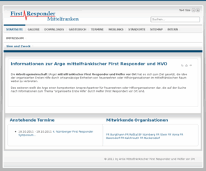 first-responder.info: Arge First Responder | HVO Mittelfranken - Startseite
