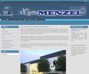 menzelus.com: Welcome to the Menzel Machinery USA Website
wide variety of web handling and finishing equipment for all kinds of industries.