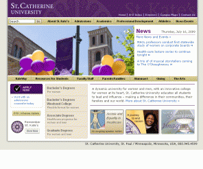 stkate.edu: St. Catherine University :: St. Paul / Minneapolis, Minnesota :: St. Kate's
st. catherine, st. kate's, college of st. catherine, university, catholic, minneapolis, st. paul, minnesota, twin cities, private college, womens college, healthcare education, liberal arts, graduate degree, associate degree, bachelor degree, weekend college