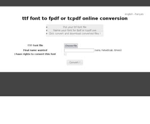 xml-convert.com: Convert TTF files to fpdf and tcpdf font files online ...