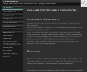 carnaubawachs.biz: Tipps zu Carnaubawachs und Bienenwachs, Leinöl, Tungöl,
  Kerzen
tipps zu carnaubawachs und bienenwachs, tungöl, günstig online bestellen