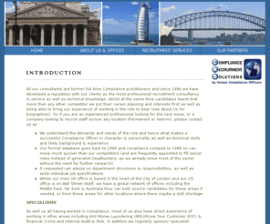 compliancejobs.info: Compliance Recruitment Solutions
Compliance Recruitment Solutions Ltd. All our consultants are former full time Compliance professionals and since 1996 we have developed a reputation with our clients as the most professional recruitment consultancy in service as well as technical knowledge