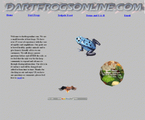 dartfrogsonline.com:  Dartfrogsonline.com, Breeders of  azureus dart frogs. 
dart frogs for sale, vivarium and terrarium design, tadpole food, fruit fly medium